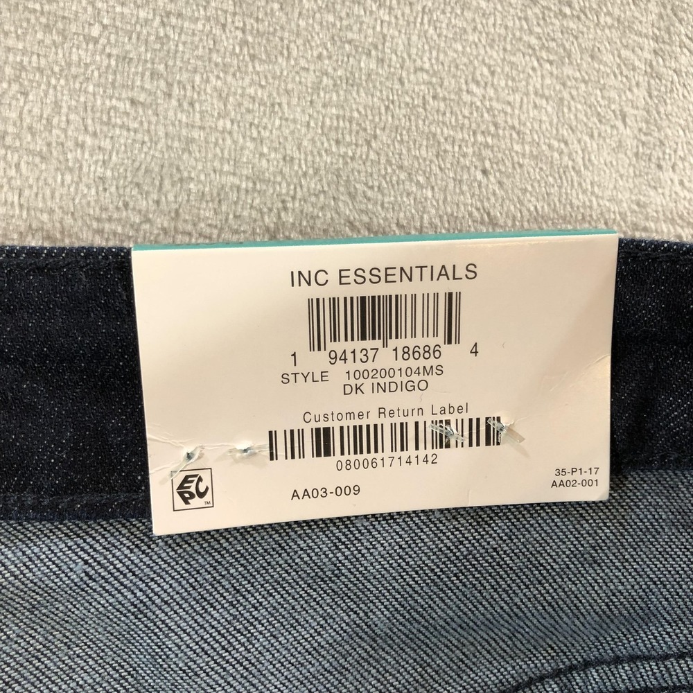 INC International Concepts Jeans Womens 16 Blue High Rise Flare Dark Wash Denim - Picture 10 of 16